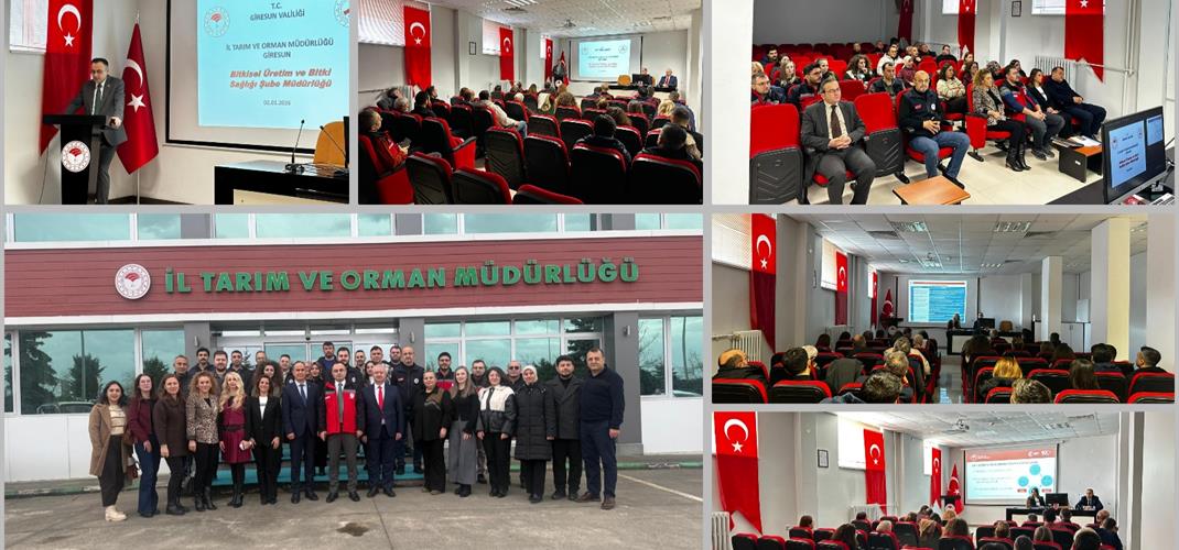 GİRESUN'DA BİTKİSEL ÜRETİM VE BİTKİ SAĞLIĞI ÇALIŞMALARI DEĞERLENDİRME TOPLANTISI YAPILDI