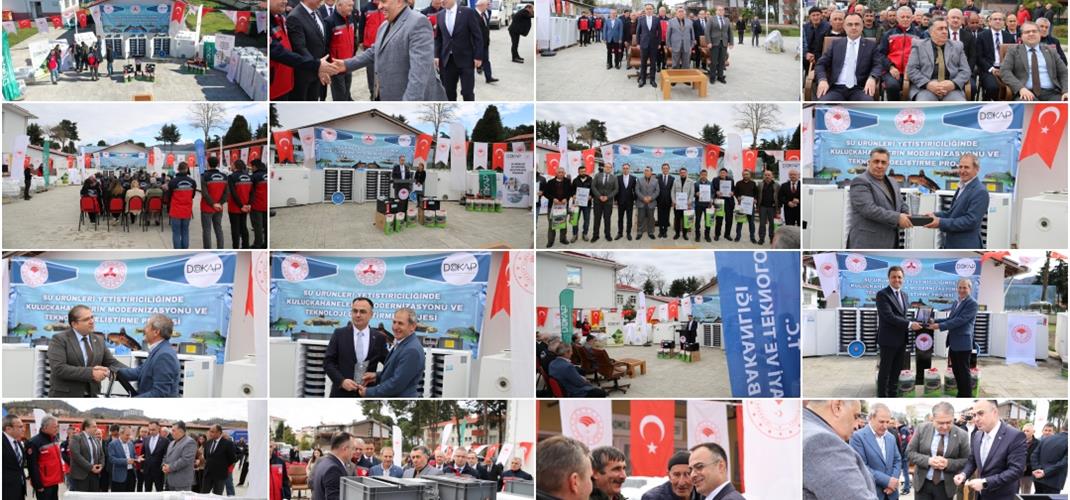 SU ÜRÜNLERİ YETİŞTİRİCİLİĞİNDE KULUÇKAHANELERİN MODERNİZASYONU VE TEKNOLOJİ GELİŞTİRME PROJESİ EKİPMAN DAĞITIMI YAPILDI