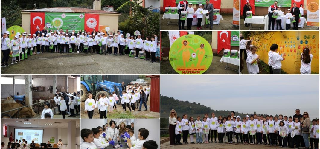 GİRESUN’DA LİDER ÇOCUK TARIM KAMPI DÜZENLENDİ