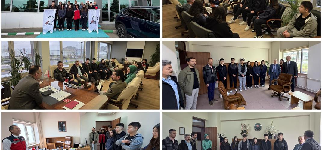 LİSE ÖĞRENCİLERİ VE ÖĞRETMENLERİNDEN KURUMUMUZA PROJE ZİYARETİ