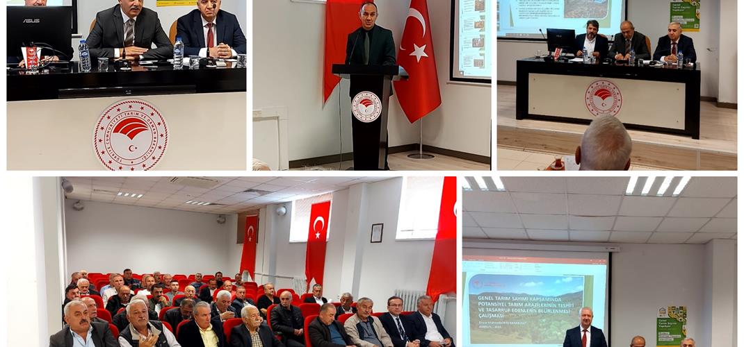 MUHTARLARA YÖNELİK GENEL TARIM SAYIMI VE KAHVERENGİ KOKARCA MÜCADELESİ  TOPLANTISI DÜZENLENDİ