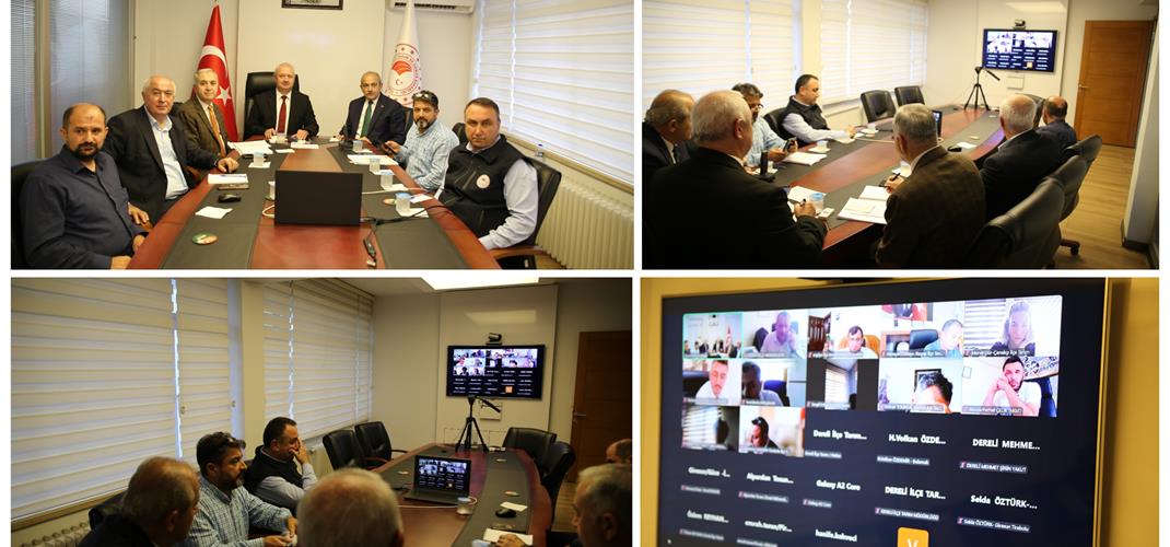 GENEL TARIM SAYIMI VE TÜKAS KONUSUNDA KOORDİNASYON TOPLANTISI YAPILDI